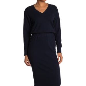 Stateside Ribbed Neck Slouchy Dress